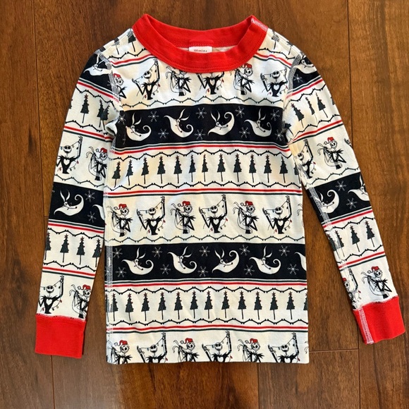 Hanna Andersson Disney Nightmare Before Christmas Pajama Top 150 US 4 Boy Girl - Picture 1 of 6